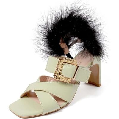L37 HANDMADE SHOES Damer bon voyage heeled sandal, GRÖN, 37 EU L37 HANDMADE SHOES Damer bon voyage heeled sandal, GRÖN, 37 EU
