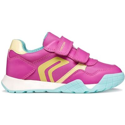 Geox J RANN-E Girl A sneakers, fuchsia/LT gul, 36 EU Geox J RANN-E Girl A sneakers, fuchsia/LT gul, 36 EU