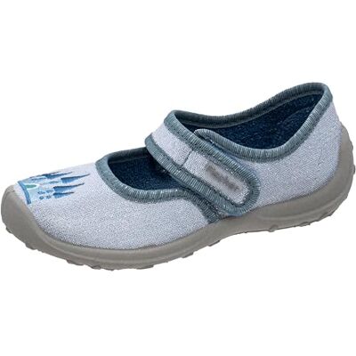 Fischer Markenschuh Fischer Tofflor för barn 642370, storlek:36, Färg:Blå Fischer Markenschuh Fischer Tofflor för barn 642370, storlek:36, Färg:Blå
