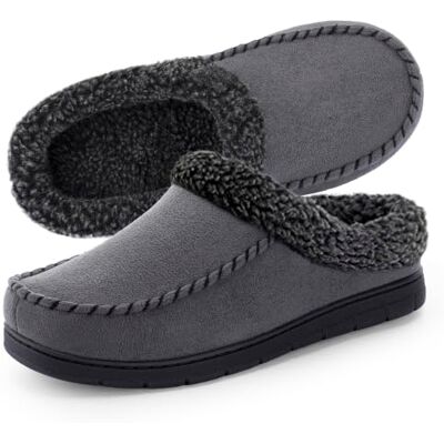 ULTRAIDEAS Nealon Moccasin Clog Slipper, trosor på inomhus/utomhusskor (mörkgrå, 11–12) ULTRAIDEAS Nealon Moccasin Clog Slipper, trosor på inomhus/utomhusskor (mörkgrå, 11–12)