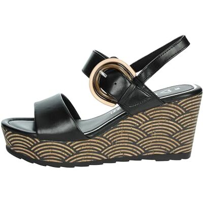 MARCO TOZZI Damer 2-28306-44 sandal, svart, 38 EU MARCO TOZZI Damer 2-28306-44 sandal, svart, 38 EU