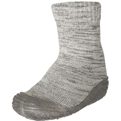 Playshoes Unisex barn sticka tofflor, Grå hög, 24/25 EU Playshoes Unisex barn sticka tofflor, Grå hög, 24/25 EU