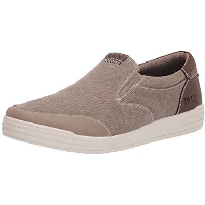 Nunn Bush Mäns Kore City promenad canvas Moc Toe slip-on sneaker, STEN 39.5 EU Nunn Bush Mäns Kore City promenad canvas Moc Toe slip-on sneaker, STEN 39.5 EU