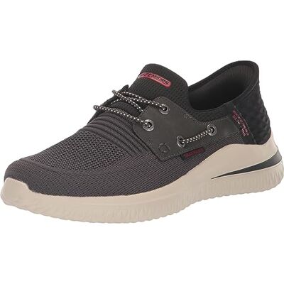 Skechers herr Delson 3.0-Roth 210606 låg profil bungee-spets slip-on, Chbk, 47.5 EU Skechers herr Delson 3.0-Roth 210606 låg profil bungee-spets slip-on, Chbk, 47.5 EU