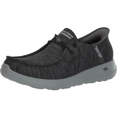 Skechers herr Go Walk Max Free Hands Slip ins, Träkol/svart, 45.5 EU Skechers herr Go Walk Max Free Hands Slip ins, Träkol/svart, 45.5 EU