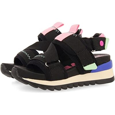 GIOSEPPO Justerbar vit sport galler bas sandaler för flickor cosala, Svart, 27 EU GIOSEPPO Justerbar vit sport galler bas sandaler för flickor cosala, Svart, 27 EU