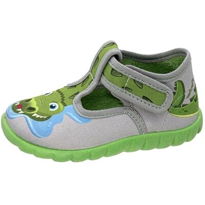Fischer Markenschuh Fischer Tofflor för barn, storlek:25 EU, Färg:grå Fischer Markenschuh Fischer Tofflor för barn, storlek:25 EU, Färg:grå
