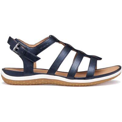 Geox Women D Sandal Vega D Flat, Dk Jeans, 7.5 UK Geox Women D Sandal Vega D Flat, Dk Jeans, 7.5 UK