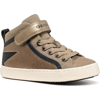 Geox flicka J Kalispera Sneaker, Dk beige svart, 2.5 UK Geox flicka J Kalispera Sneaker, Dk beige svart, 2.5 UK