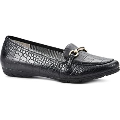 CLIFFS BY WHITE MOUNTAIN Damer lysande ballerinas, svart/kroko-tryck, 39,5 EU, Svart krokotryck, 39.5 EU CLIFFS BY WHITE MOUNTAIN Damer lysande ballerinas, svart/kroko-tryck, 39,5 EU, Svart krokotryck, 39.5 EU