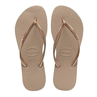 Havaianas Slim Rose Gold Flip-Flop, 7 UK barn, Rosa guld Havaianas Slim Rose Gold Flip-Flop, 7 UK barn, Rosa guld
