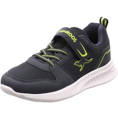 KangaROOS Kl-Gary Ev, Unisex-barn och tonåringar sneakers, Dk Navy Lime, 28 KangaROOS Kl-Gary Ev, Unisex-barn och tonåringar sneakers, Dk Navy Lime, 28