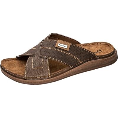 Fischer Markenschuh Fischer Tofflor för män 556546, storlek:44 EU, Färg:brun Fischer Markenschuh Fischer Tofflor för män 556546, storlek:44 EU, Färg:brun