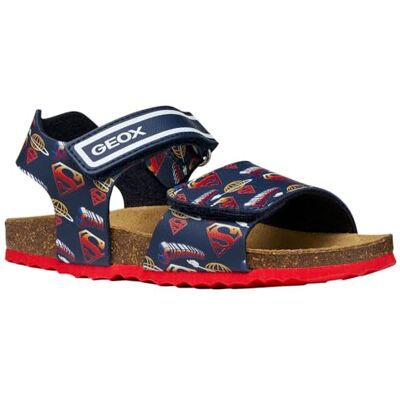Geox J Ghita Boy C sandal, marinblå/röd, 34 EU Geox J Ghita Boy C sandal, marinblå/röd, 34 EU