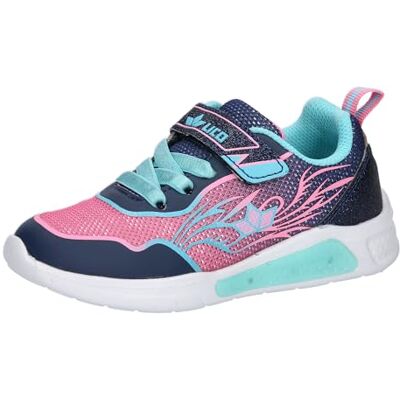 Lico Flicka Blinky Girl sneakers, Rosa marin turkos, 24 EU Lico Flicka Blinky Girl sneakers, Rosa marin turkos, 24 EU
