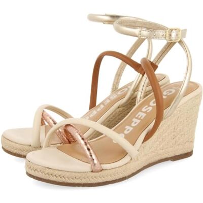 GIOSEPPO ROMETTA, Sandaler med kil Typ Flaskor Kvinna, Off-White, 40 EU, Elfenben, 40 EU GIOSEPPO ROMETTA, Sandaler med kil Typ Flaskor Kvinna, Off-White, 40 EU, Elfenben, 40 EU