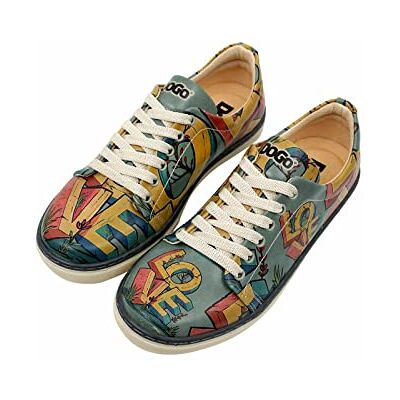 DOGO sneakers för kvinnor, Bleu, 3 UK, Blå, 36 EU DOGO sneakers för kvinnor, Bleu, 3 UK, Blå, 36 EU