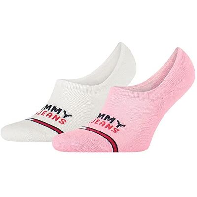 Tommy Hilfiger Unisex High Cut Footie (2-pack), ROSA, 43 EU Tommy Hilfiger Unisex High Cut Footie (2-pack), ROSA, 43 EU