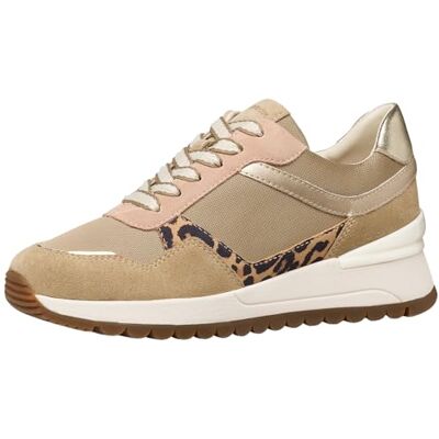 Geox Damsneakers, D DESYA A A sneakers, LT taupe/cream, 36 EU Geox Damsneakers, D DESYA A A sneakers, LT taupe/cream, 36 EU