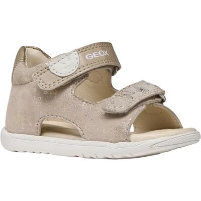 Geox Pojkar flickor B MACCHIA Gir Sandal, BEIGE/platinum, 26 EU Geox Pojkar flickor B MACCHIA Gir Sandal, BEIGE/platinum, 26 EU
