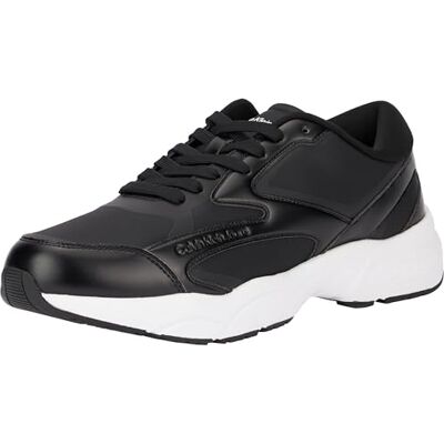 Calvin jeans herr retro tennis låg flerskikts YM0YM01104 sneakers, svart (svart/höger vit), 10,5 UK, Svart svart ljus vit, 43 EU Calvin jeans herr retro tennis låg flerskikts YM0YM01104 sneakers, svart (svart/höger vit), 10,5 UK, Svart svart ljus vit, 43 EU