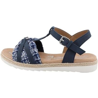 Tom Tailor Kids flickor 7470090009 sandal, marinblå, 35 EU Tom Tailor Kids flickor 7470090009 sandal, marinblå, 35 EU