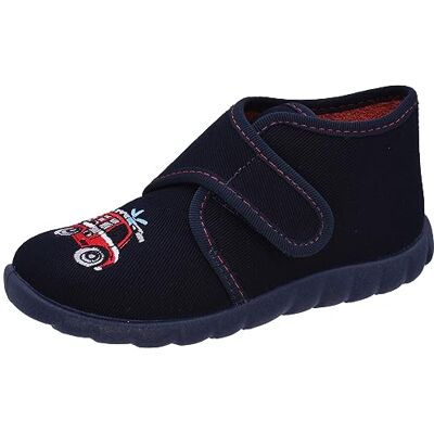 Fischer Markenschuh Fischer pojkar mini höga tofflor, Blå Marine 521-19 EU Fischer Markenschuh Fischer pojkar mini höga tofflor, Blå Marine 521-19 EU