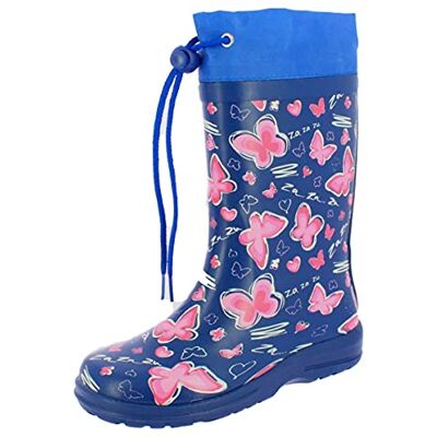 Beck Blue Summer gummistövlar, blå (blå 34), 25 EU Beck Blue Summer gummistövlar, blå (blå 34), 25 EU