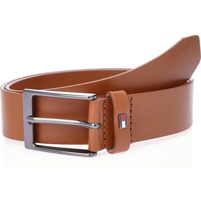 Tommy Hilfiger herr 1,35 tum Layton läderbälte fast bälte, Brun, 85 Tommy Hilfiger herr 1,35 tum Layton läderbälte fast bälte, Brun, 85