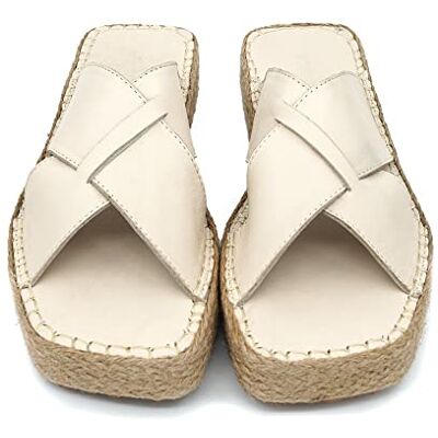 Bonateks Dam DERBTRLKY100115 Wedge Sandal, beige, 40 EU, Beige, 40 EU Bonateks Dam DERBTRLKY100115 Wedge Sandal, beige, 40 EU, Beige, 40 EU