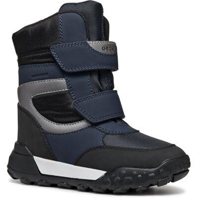 Geox Pojke Trekkyup Boy B ABX snöstövlar, Marinsilver, 33 EU Geox Pojke Trekkyup Boy B ABX snöstövlar, Marinsilver, 33 EU
