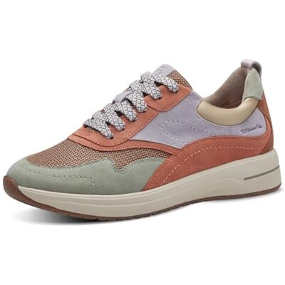 Tamaris COMFORT Damsneakers, platta av läder, bekväma, sage comb, 37 EU Tamaris COMFORT Damsneakers, platta av läder, bekväma, sage comb, 37 EU