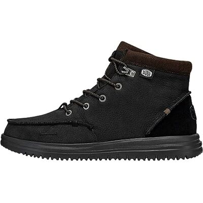 HEYDUDE Hey Dude Herr Bradley läder mode båt, svart, 39 EU HEYDUDE Hey Dude Herr Bradley läder mode båt, svart, 39 EU