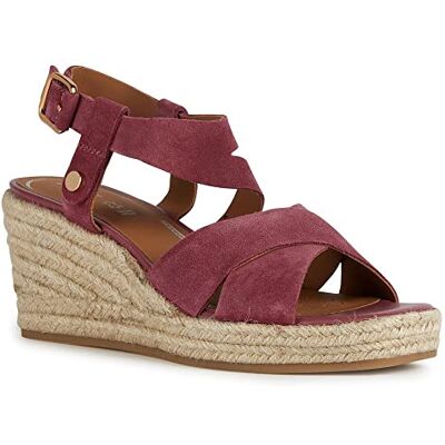Geox Flicka D Panarea Espadrille Kilsandal, Cyklamer, 41 EU Geox Flicka D Panarea Espadrille Kilsandal, Cyklamer, 41 EU