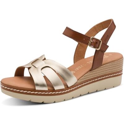 MARCO TOZZI dam 2–28702-46 sandaler, guld Comb, 37 EU MARCO TOZZI dam 2–28702-46 sandaler, guld Comb, 37 EU