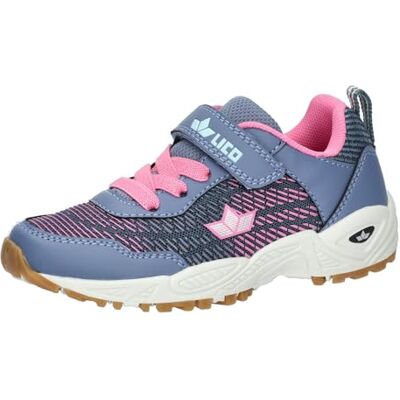 Lico Pojkar unisex barn Rory VS hallsneakers, grå/rosa, 25 EU Lico Pojkar unisex barn Rory VS hallsneakers, grå/rosa, 25 EU