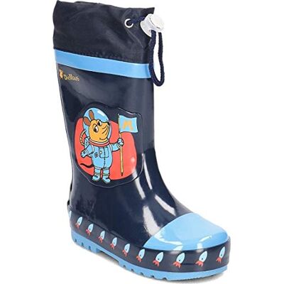 Playshoes Unisex barn gummistövlar mus & elefant, marinblå, 26/27 EU Playshoes Unisex barn gummistövlar mus & elefant, marinblå, 26/27 EU