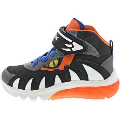 Geox J Ciberdron Boy D, Barn, Svart, orange, 25 EU Geox J Ciberdron Boy D, Barn, Svart, orange, 25 EU