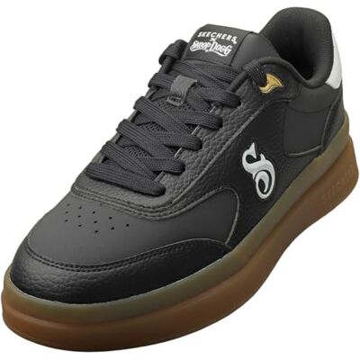 Skechers herr Courtside CALI DUDEZ sneakers, Black Duraleather/White Trim, 7 UK Skechers herr Courtside CALI DUDEZ sneakers, Black Duraleather/White Trim, 7 UK