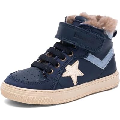 Bisgaard Unisex barn Isak Lamb sneakers, marinblå, 34 EU Bisgaard Unisex barn Isak Lamb sneakers, marinblå, 34 EU