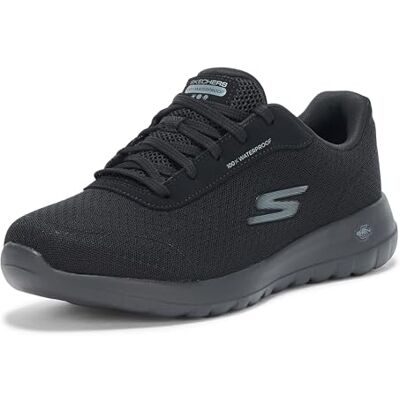 Skechers Women's Go Walk Joy Sareh Waterproof Sneaker, Black, 9.5 Skechers Women's Go Walk Joy Sareh Waterproof Sneaker, Black, 9.5