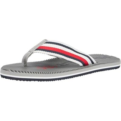 Tommy Hilfiger herr massage fotbädd OLY strand sandal flip flop, antikt silver, 6,5 UK, Antiksilver, 40 EU Tommy Hilfiger herr massage fotbädd OLY strand sandal flip flop, antikt silver, 6,5 UK, Antiksilver, 40 EU