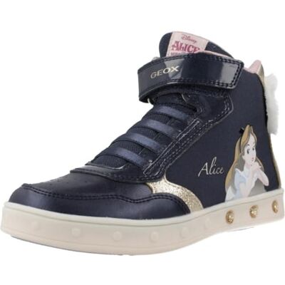 Geox J Skylin Girl G Basket, Navy Platinum, 34 EU Geox J Skylin Girl G Basket, Navy Platinum, 34 EU