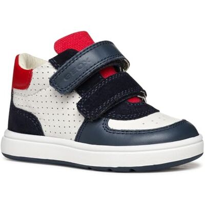 Geox B BIGLIA Boy A Basket, vit/marinblå, 25 EU, Vit marinblå, 25 EU Geox B BIGLIA Boy A Basket, vit/marinblå, 25 EU, Vit marinblå, 25 EU
