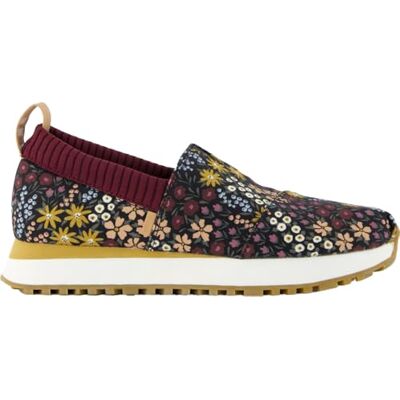 TOMS Sneaker för kvinnor, Svarta vildblommor, 12 TOMS Sneaker för kvinnor, Svarta vildblommor, 12