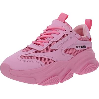Steve Madden Women's Possession Sneaker, HOT Pink, 6.5 Steve Madden Women's Possession Sneaker, HOT Pink, 6.5