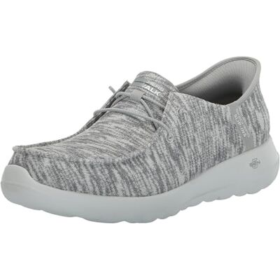Skechers Women's Hands Free Slip-Ins Go Walk Joy Moc Toe Casual Shoe Sneaker, Gray, 8.5 Skechers Women's Hands Free Slip-Ins Go Walk Joy Moc Toe Casual Shoe Sneaker, Gray, 8.5