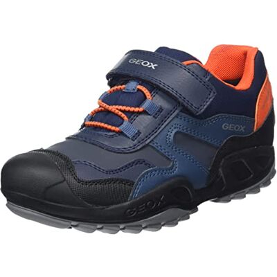 Geox Pojkar J New Savage Boy B A sneakers, Marinblå orange, 24 EU Geox Pojkar J New Savage Boy B A sneakers, Marinblå orange, 24 EU