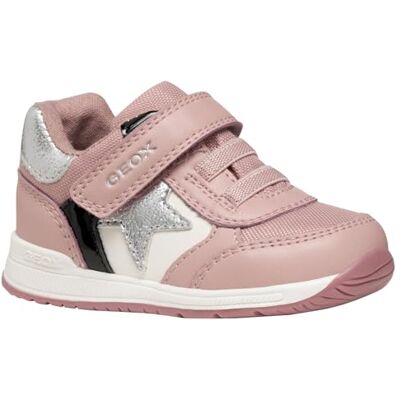 Geox Pojkar flickor B RISHON Girl First Walker shoe, gammal rosa/svart, 25 EU, Gammal ros svart, 25 EU Geox Pojkar flickor B RISHON Girl First Walker shoe, gammal rosa/svart, 25 EU, Gammal ros svart, 25 EU