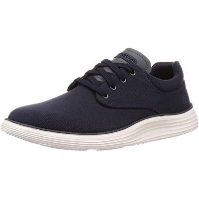 Skechers Herrstatus 2.0 Burbank Oxford, Marinfärgad kanvas, 42.5 EU Skechers Herrstatus 2.0 Burbank Oxford, Marinfärgad kanvas, 42.5 EU